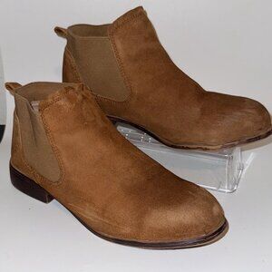 Rockport Works Chelsea Work Boots – Brown Suede, Women’s 7.5, ASTM F2413 Safety